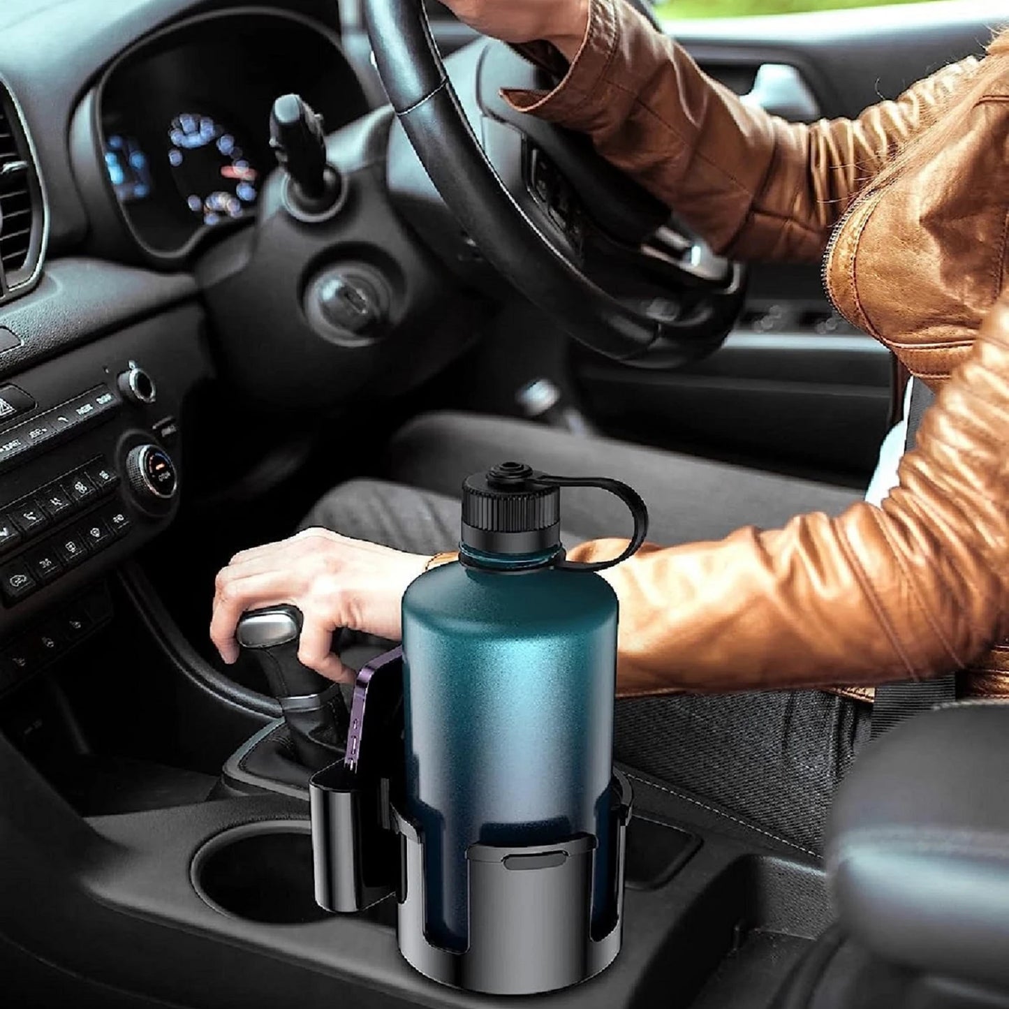 Car Cup Holder Expander : Multipurpose Auto Interior Organizer with Phone Holder - Expandable Storage Accessories for Convenient Organization
