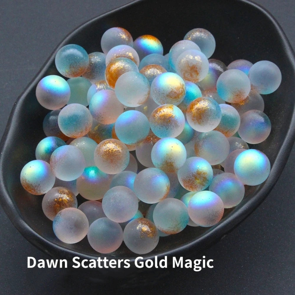 10PCS Starry Glass Marbles - Decorative Marble Set For Aquarium, Garden Pathway, Bonsai & Fun Games Accessories