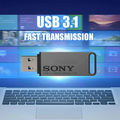 SONY High-Speed PenDrive – 2TB, 1TB, 512GB, 256GB USB Flash Drive for Xiaomi Phones, Portable Metal USB Stick