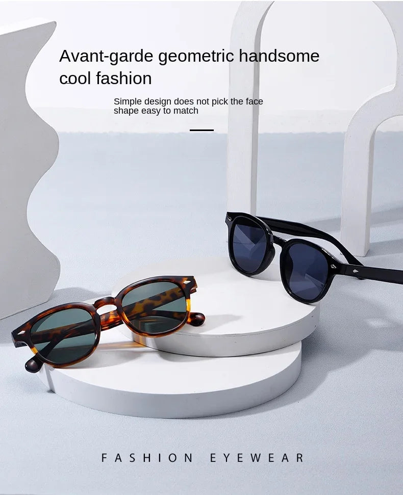 Vintage Rectangle Sunglasses – Luxury Designer Square Sun Glasses for Men & Women
