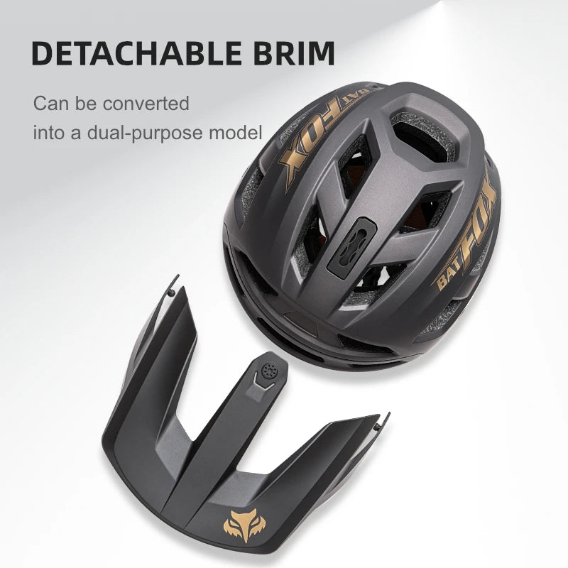BATFOX Mountain Bike Cycling Helmet for Men – Lightweight MTB Bicycle Safety Helmet for Road & Trail Riding