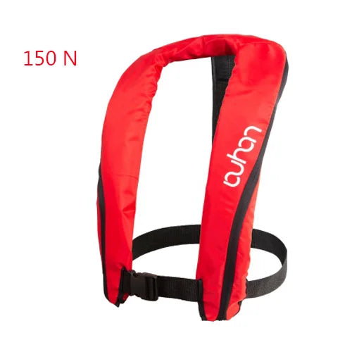 Professional Self-Inflatable Fishing Vest – 150N/100N Life Jacket for Adults, Manual & Auto Water Sports