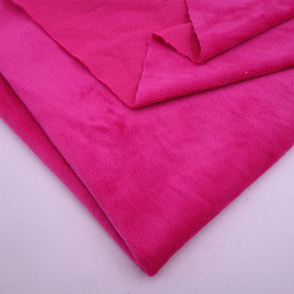 160CM/63" Wide Minky Plush Fabric – Super Soft Flannel Fabric for DIY Dolls, Toys, and Crafts, Sold by the Meter