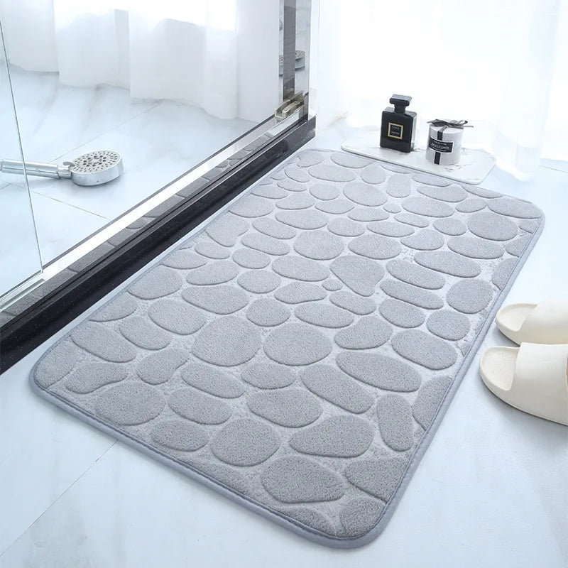 Super Absorbent Bath Mat - Slip-Resistant Anti-Slip Bathroom Rug for Bathtub, Toilet, and Entrance