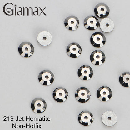 Giamax Purple Velvet Topaz Crystal Rhinestones - Flatback AB Sewing Stones for Garments, Clothes & Bags