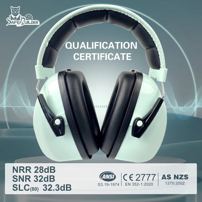 Adjustable Noise Reduction Ear Muffs NRR 28dB – SK-06P Hearing Protection Ear Defenders for Work, Mowing & Industrial Use