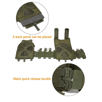 Outdoor Training Vest – Multi-Functional Waterproof MOLLE Expansion Quick-Release Wear-Resistant Tactical Vest