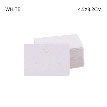 50PCS Jewelry Display Cards — Self-Seal Cardboard Hang Tags for Earrings & Necklaces, Jewelry Organizer Packaging