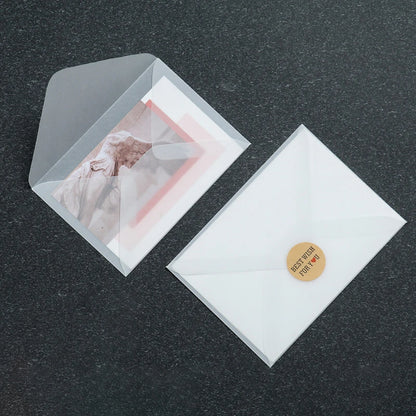 50 Pcs Blank Translucent Envelopes – for Invitations, Postcards, Gift Boxes, Wedding & Business Letters