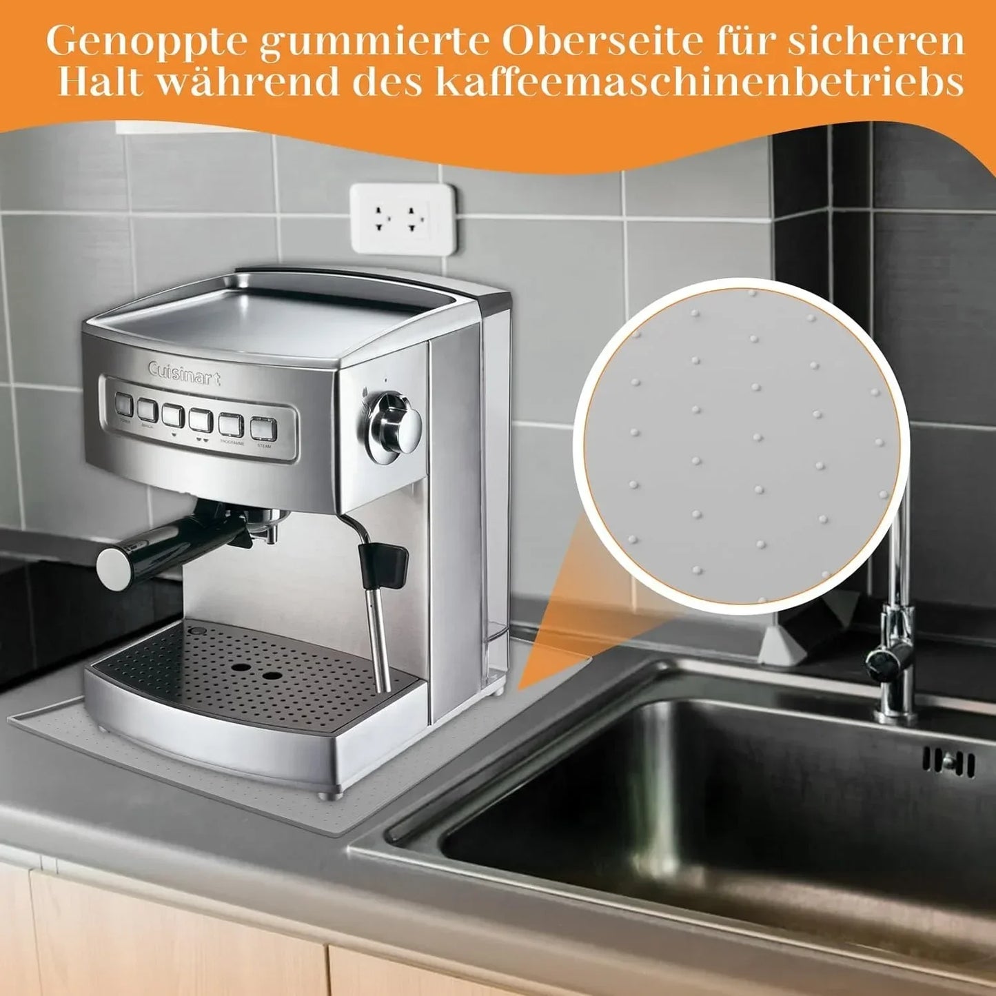 Diatomite Coffee Machine Absorbent Mat – Soft, Non-Slip, Waterproof Kitchen Draining Mat & Coaster
