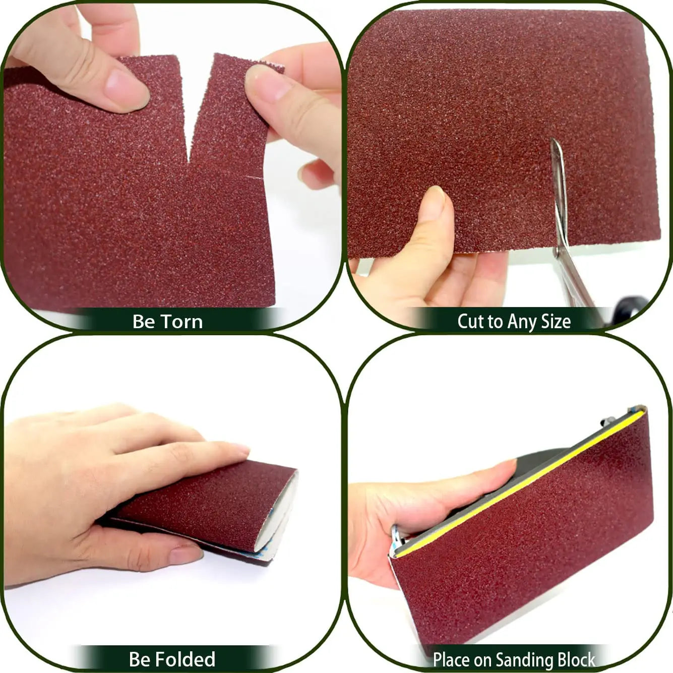 Aluminum Oxide Sandpaper Roll 9.5cm Wide – 60–600 Grit Abrasive Paper for Metal Grinding, Wood Polishing, Furniture & Car Detailing Use