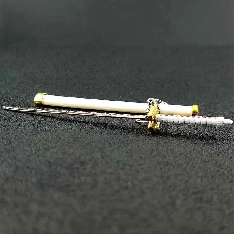 Mini Roronoa Zoro Samurai Sword Keychain – Anime Katana Toy for Men, Cosplay & Gifts