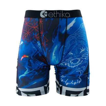 ETHIKA Men’s Sexy Breathable Boxer Shorts Plus Size S-3XL Swimming Underwear Trunks