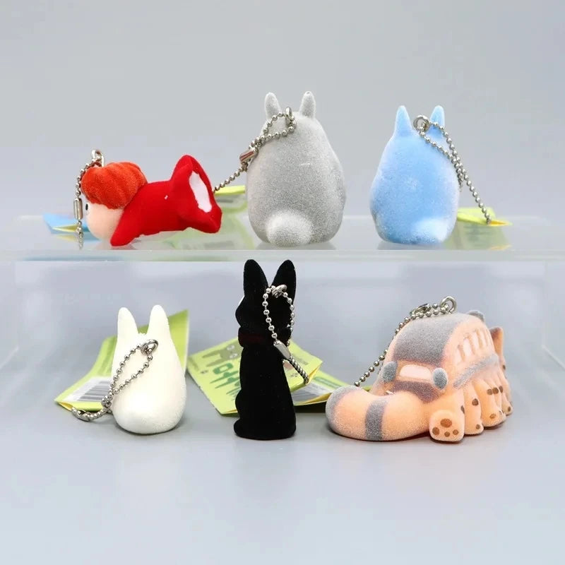Hayao Miyazaki Totoro & Ponyo Keychain – Cute Cartoon Doll Bag Pendant, Car Accessory & Birthday Gift for Girls