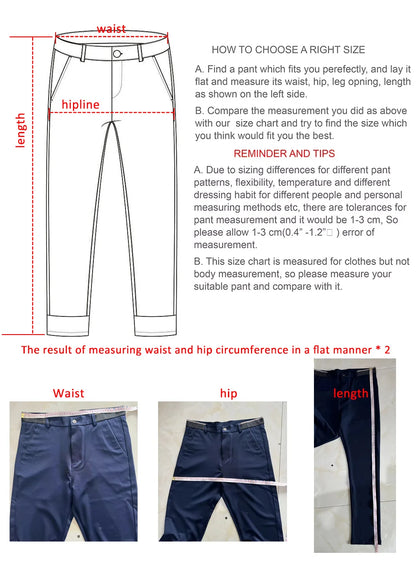 Men's Summer Fashion Suit Pants – Thin Business Casual Elastic Straight Leg Formal Trousers | Plus Size 28-42