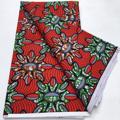 African Wax Print Fabric - Nigerian Ankara Batik Dutch Fabric for Women’s Dresses & Sewing Materials