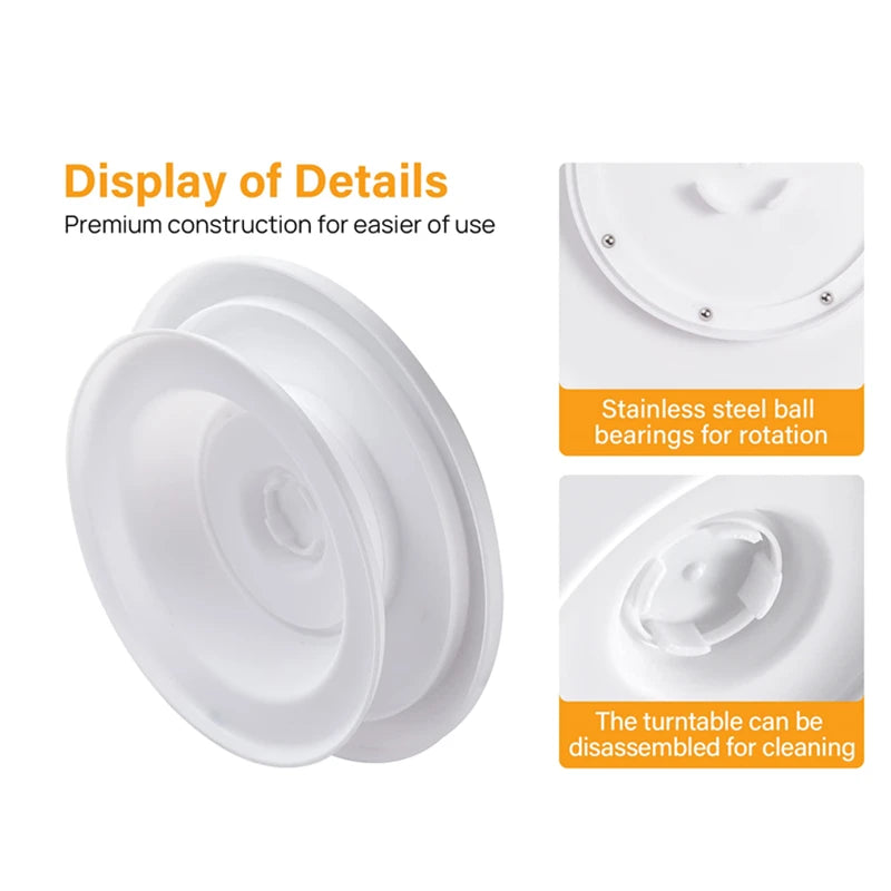Cake Decorating Kit – 1/6pcs Turntable Set with 2 Frosting Spatulas, 3 Icing Smoothers & Scrapers for Baking & Parties