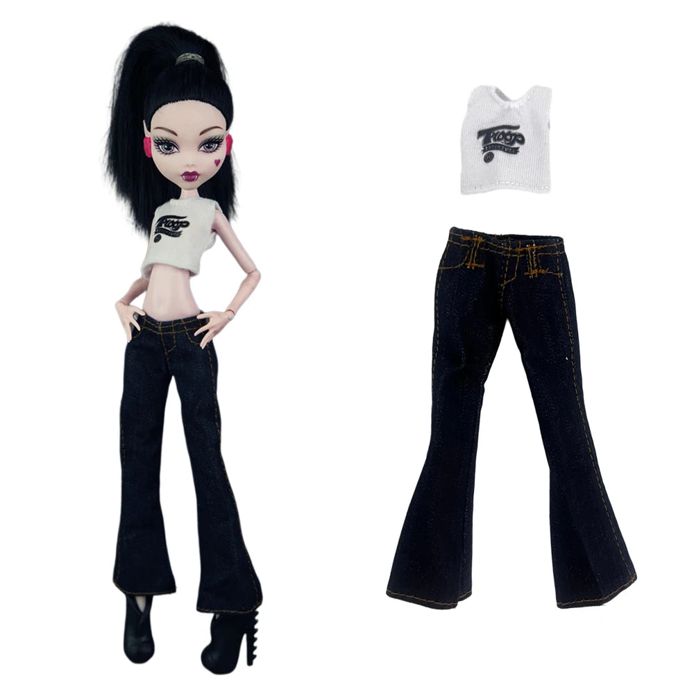 11-Inch Doll Clothes for 1/6 Dolls – Casual Dress & Fashion Outfits for 27 CM Girls' Dolls, DIY Toy Clothing