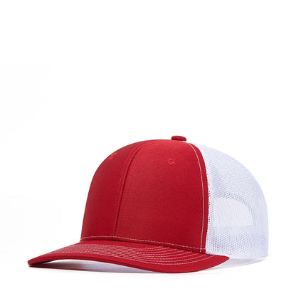Custom Logo Snapback Hat - Embroidered Mesh Sports Cap for Men & Women, Adjustable Baseball Cap