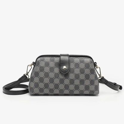 Minimalist Women’s PU Shoulder Bag - Trendy Crossbody Handbag with Clip for Daily & Professional Use