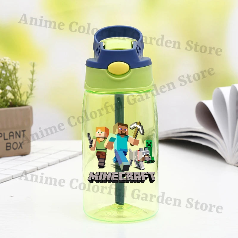 Game Theme Water Bottle - Cute Cartoon Portable Sports Cup for Boys & Girls