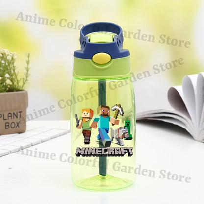 Game Theme Water Bottle - Cute Cartoon Portable Sports Cup for Boys & Girls