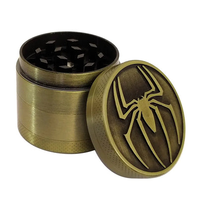 4 Layer Metal Herbal Grinder – Amsterdam Manual Hand Grinders, Spice and Pepper Mill Cutter, Kitchen Accessories, Gift for Men
