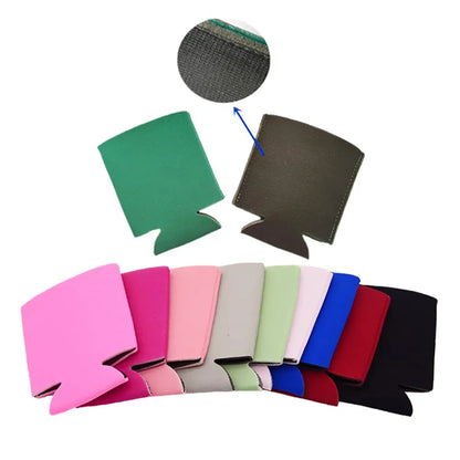 1PC Solid Color Portable Cup Cover Beer Sleeves Camping Can Cup Soda Cover Foam Material Drink Cooler Bottle Outdoor Sleeve