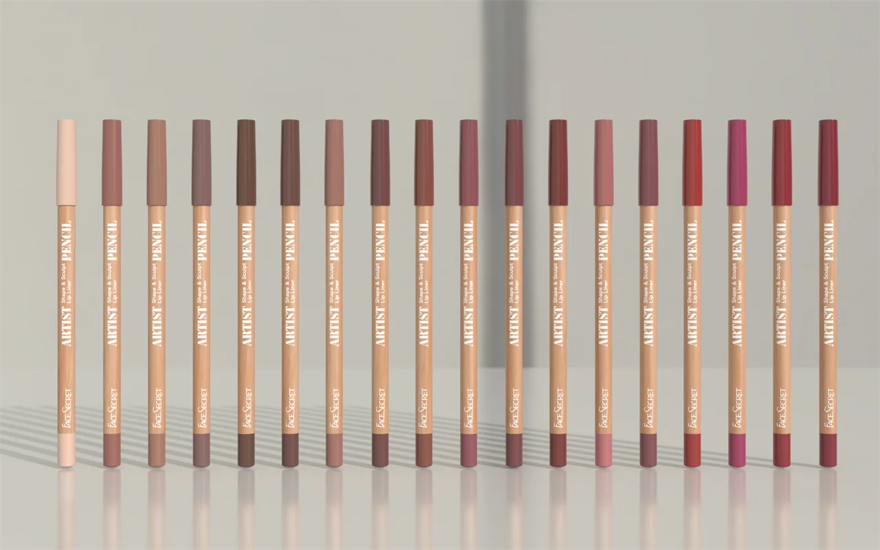 Face Secret Artist Shape Sculpt Lip Liner Set – Weightless, Precise, Super Soft & Blendable Matte Texture