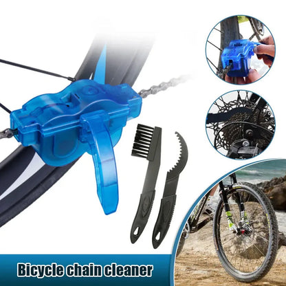 3D Bicycle Chain Cleaner Brush Set - Bike Chain Wash Tool for MTB Maintenance & Cycling Accessories