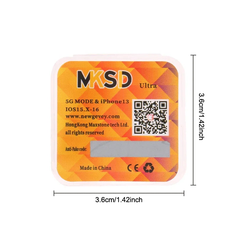 MKSD Ultra V5.5 Unlocking Card Stickers – Compatible with iPhone 6-13 Series (Black & Blue Options)