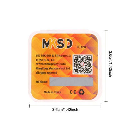 MKSD Ultra V5.5 Unlocking Card Stickers – Compatible with iPhone 6-13 Series (Black & Blue Options)