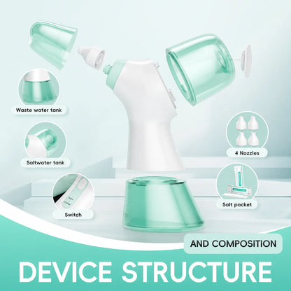 Nasal Irrigation System – Sinus Rinse Machine with Water and Waste Collection Tanks for Nasal Cleansing