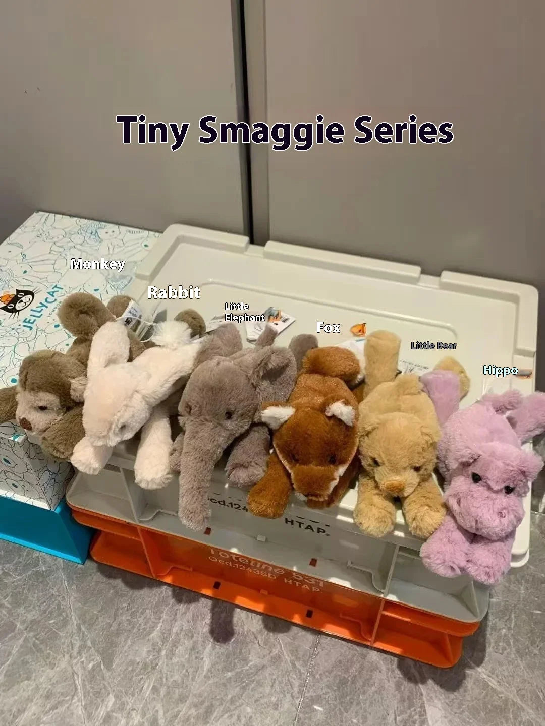 13cm Plush Mini Doll Set — Smaug Series Cat, Elephant, Rabbit, Monkey, Bear, Fox, Hippo & Dog Toys, Cute Birthday Gifts
