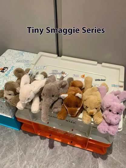 13cm Plush Mini Doll Set — Smaug Series Cat, Elephant, Rabbit, Monkey, Bear, Fox, Hippo & Dog Toys, Cute Birthday Gifts