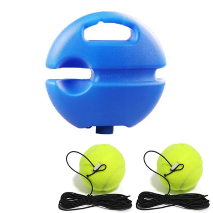 Heavy Duty Tennis Trainer Rebounder Base – Elastic Rope Ball Practice Self-Training Tennis Practice Aid with Durable Sparring System
