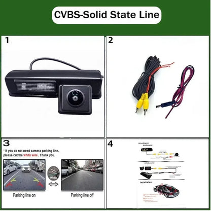 Toyota Aurion Camry XV40 Rear View Camera - CCD Night Vision Reversing & License Plate Camera 2007–2013