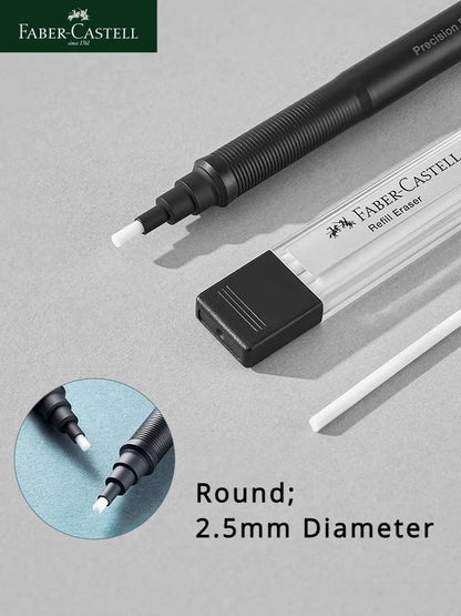 Faber-Castell Precision Tip Pen-Style Eraser – 2.5mm Refillable Retractable