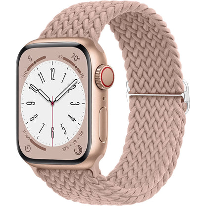 Braided Solo Loop Apple Watch Band – Stretch Nylon Bracelet Strap for Series SE, 6–11 & Ultra 2 (40mm–49mm) Adjustable Correa