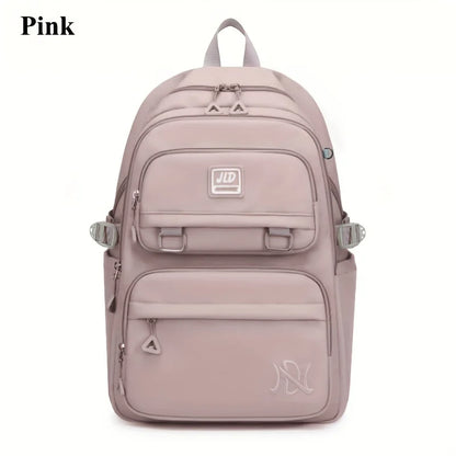 Large Capacity Student Backpack | Casual Waterproof Nylon Double-Shoulder College & Travel Bag