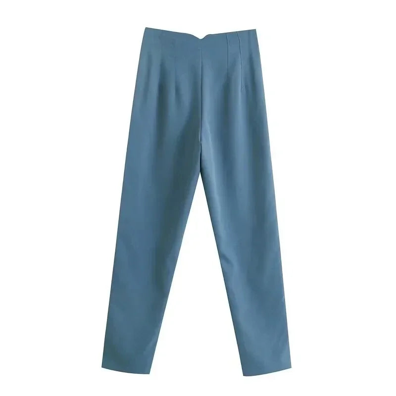 Women High Waist Office Pants - Fashion Formal Pencil Trousers for Workwear Business & Casual Outfits