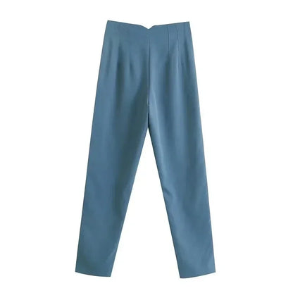 Women High Waist Office Pants - Fashion Formal Pencil Trousers for Workwear Business & Casual Outfits