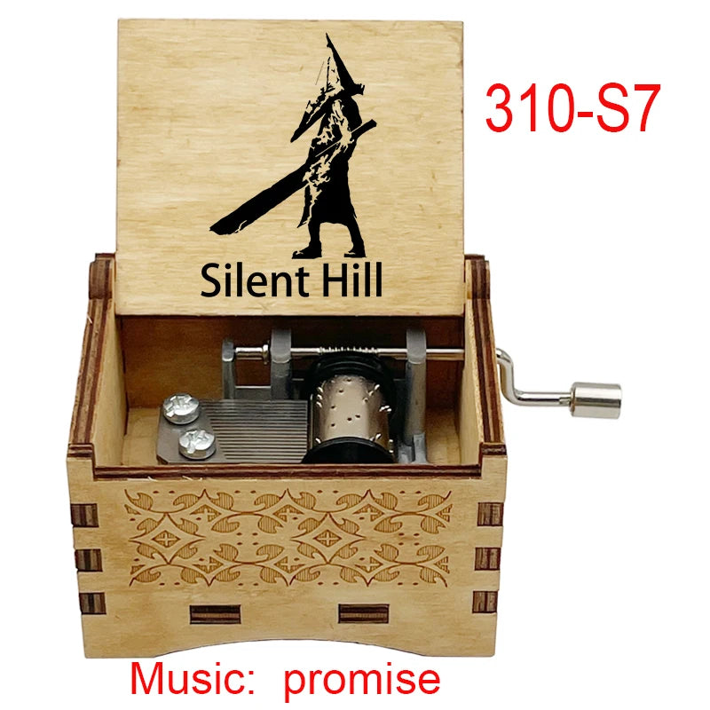 Silent Hill 2 “Promise” 18-Note Music Box – Classic Game Soundtrack, Wooden Home Decor and Gift Ornament