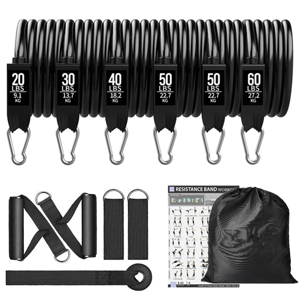 300lb Booty Resistance Band Set – Elastic Workout Harness for Home, Gym, Training & Dumbbell Exercises