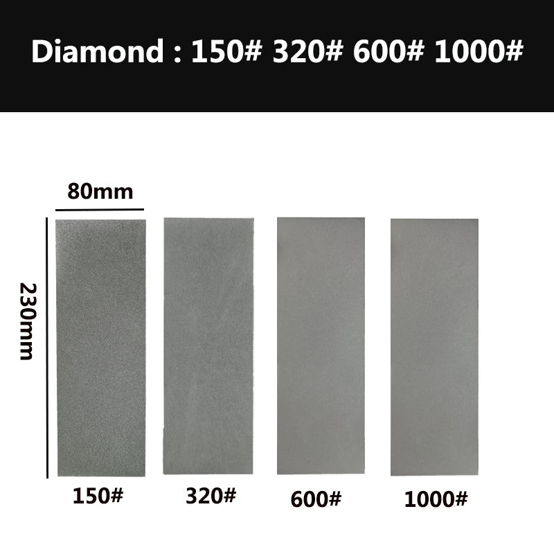 1000 Grit Diamond Plate Sharpening Stone – Large Whetstone for Professional Knife & Blade Sharpening, Apex Edge Tool
