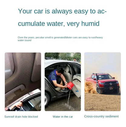3m/5m Car Drain Cleaning Brush – Sunroof & Drain Hole Auto Pipe Cleaner Tool