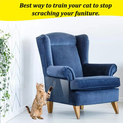2Pcs Self-Adhesive Cat Scratch Sofa Protection Pads - Pet Furniture Protectors Cover, Anti-Cat Scratch Couch Guard Stickers