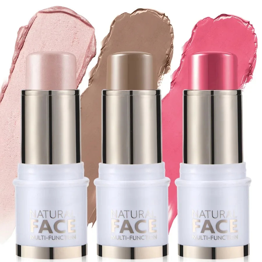 Highlighter Stick – Brightening Skin Tone, Contouring, Natural Stereo Concealer & Multi-Purpose Blush Stick