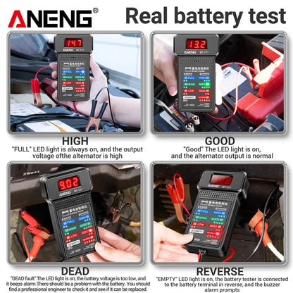 ANENG BT-171 Multifunctional Battery Tester — 12V Auto Repair Diagnostic Tool with LED Display for Electricians
