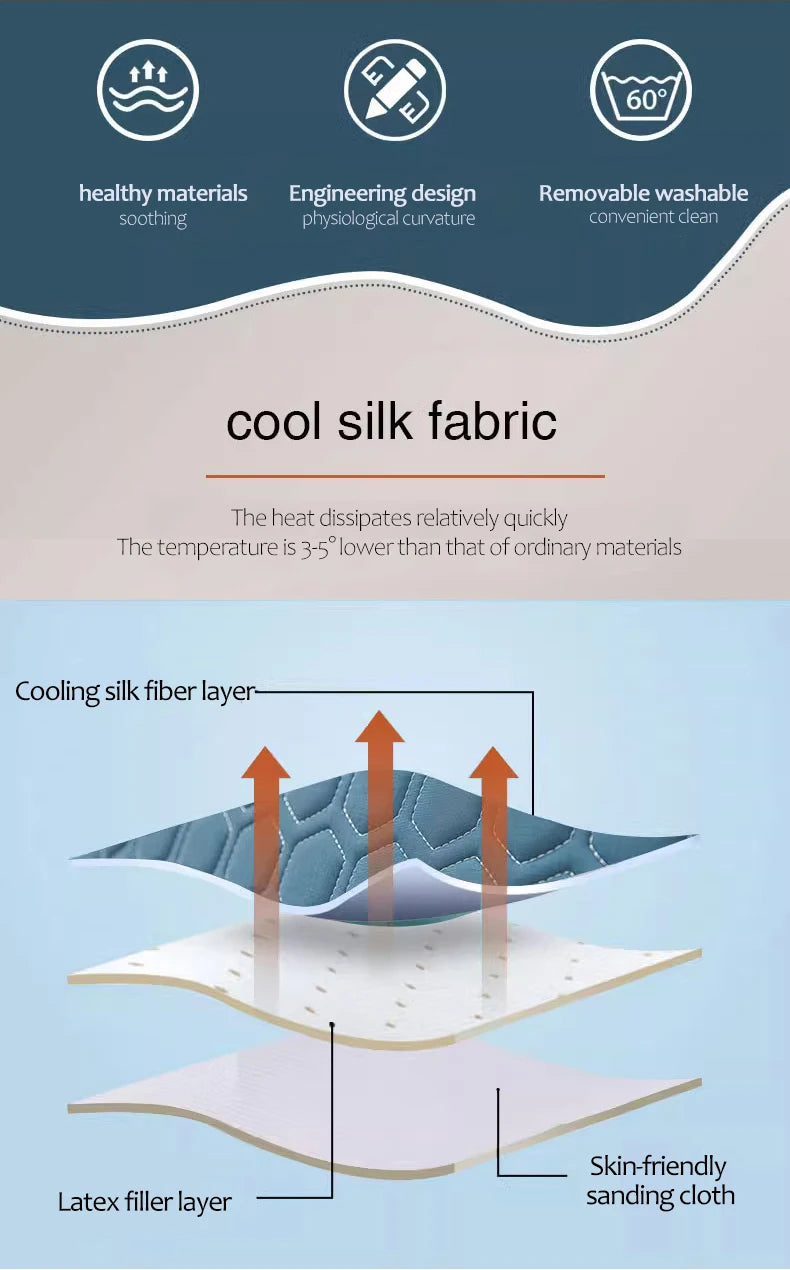 Triangle Reading Pillow – Cooling Latex Wedge Cushion, Removable & Washable Backrest for Sofa & Bed